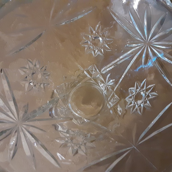 Glass Prescut 9 x 7 Pedestal Bowl - Picture 3 of 6